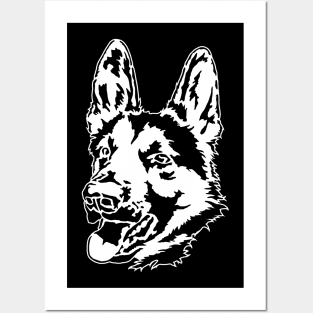 German shepherd Posters and Art